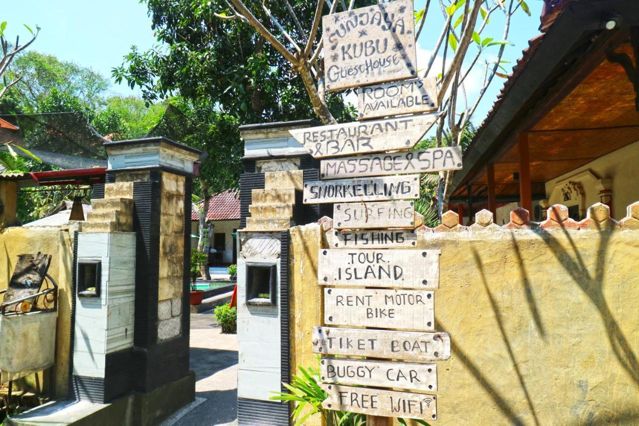 Sunjaya Kubu Guesthouse Nusa Lembongan  Ngoại thất bức ảnh
